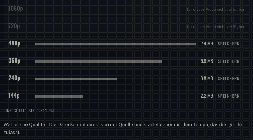 Die Fortschrittszeile von tnaflixdl zählt während eines Downloads hoch und zeigt Prozent, geladene Megabyte und Gesamtgröße