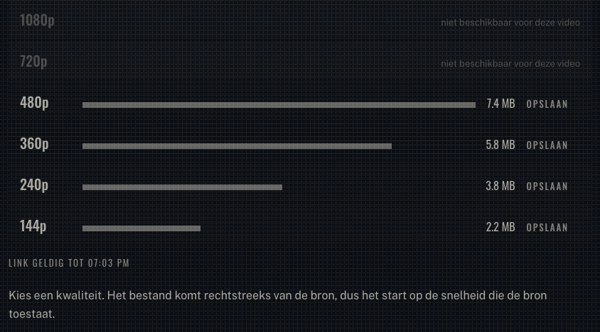 De voortgangsregel van tnaflixdl die tijdens een download optelt, met percentage, ontvangen megabytes en totale grootte