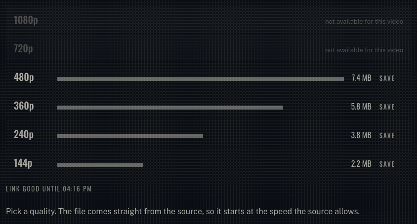 The progress line on tnaflixdl counting up through a download, showing percent, megabytes taken and total size